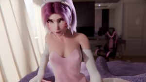 Bunny D.va?Ent Duke? - ﻿3D animation on Crohasit